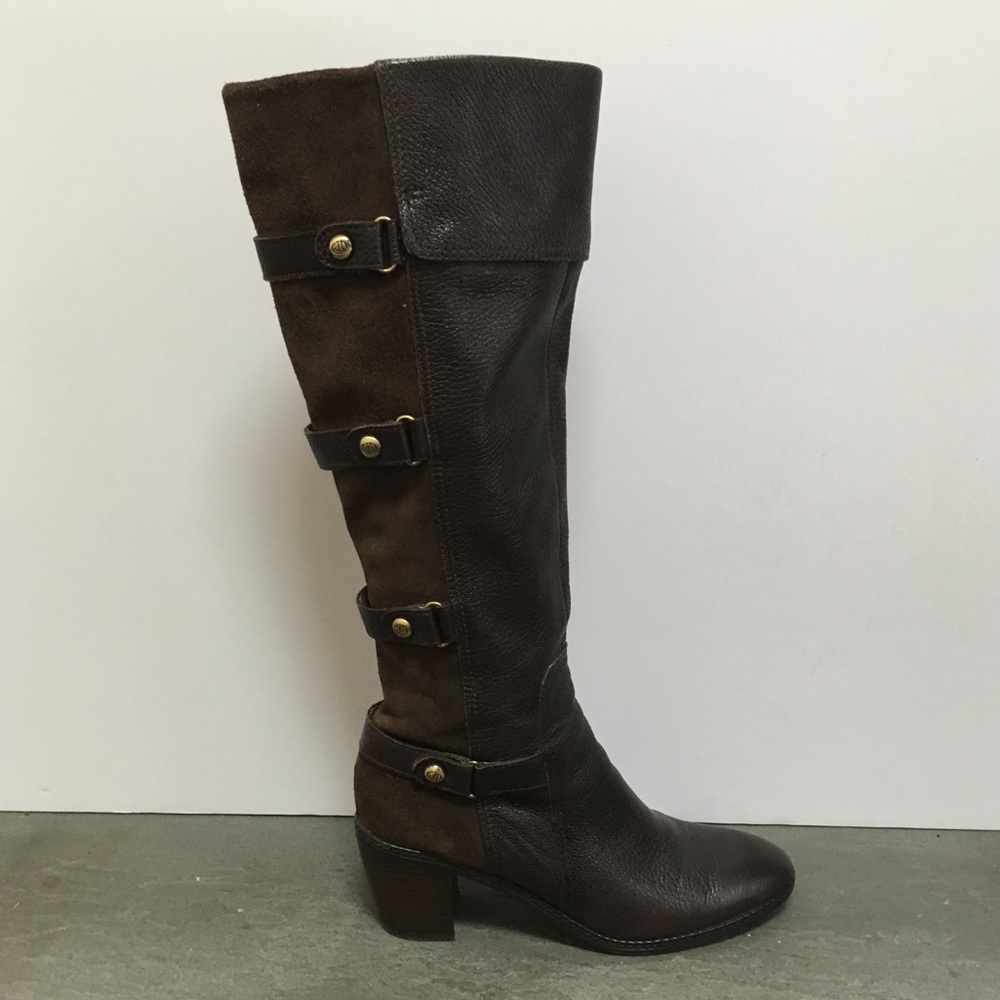 Circa Joan and David leather and suede boots